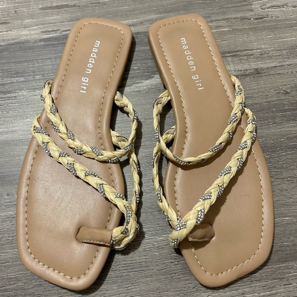 Madden Girl Rhinestone Rope Strappy Sandals - Picture 5 of 5
